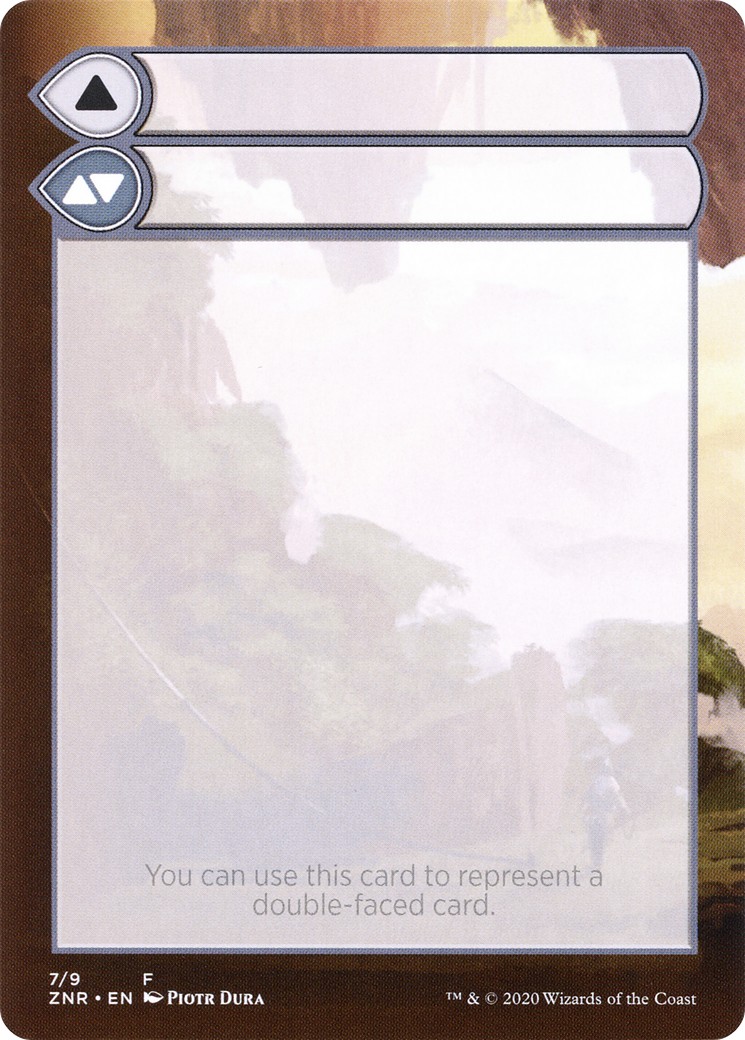2020 Magic: The Gathering Zendikar Rising Substitute Cards Double-Faced Substitute Card #7 trading card