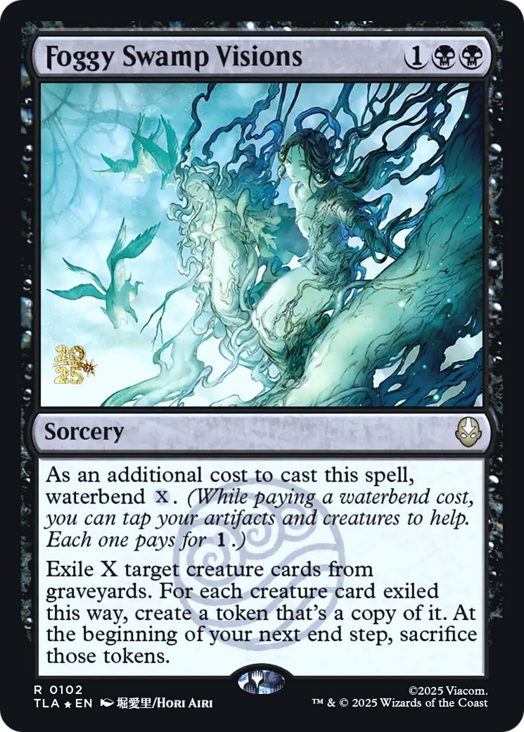 2025 Magic: The Gathering Avatar: The Last Airbender Promos Foggy Swamp Visions #102s trading card