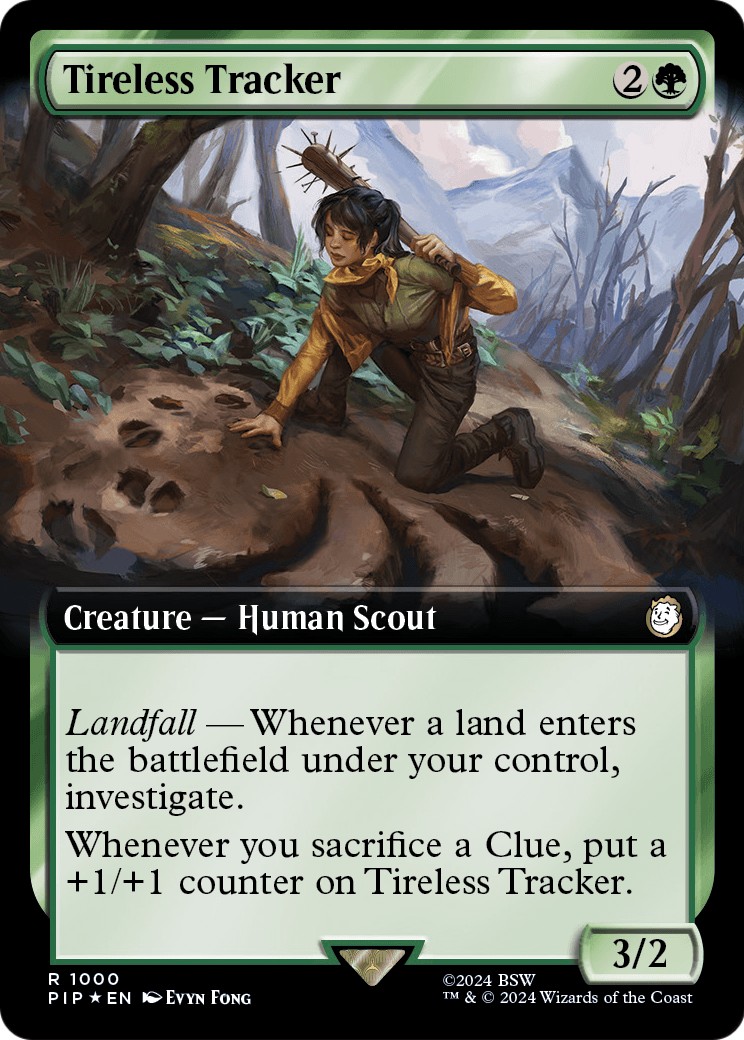 2024 Magic: The Gathering Fallout Tireless Tracker #1000 trading card