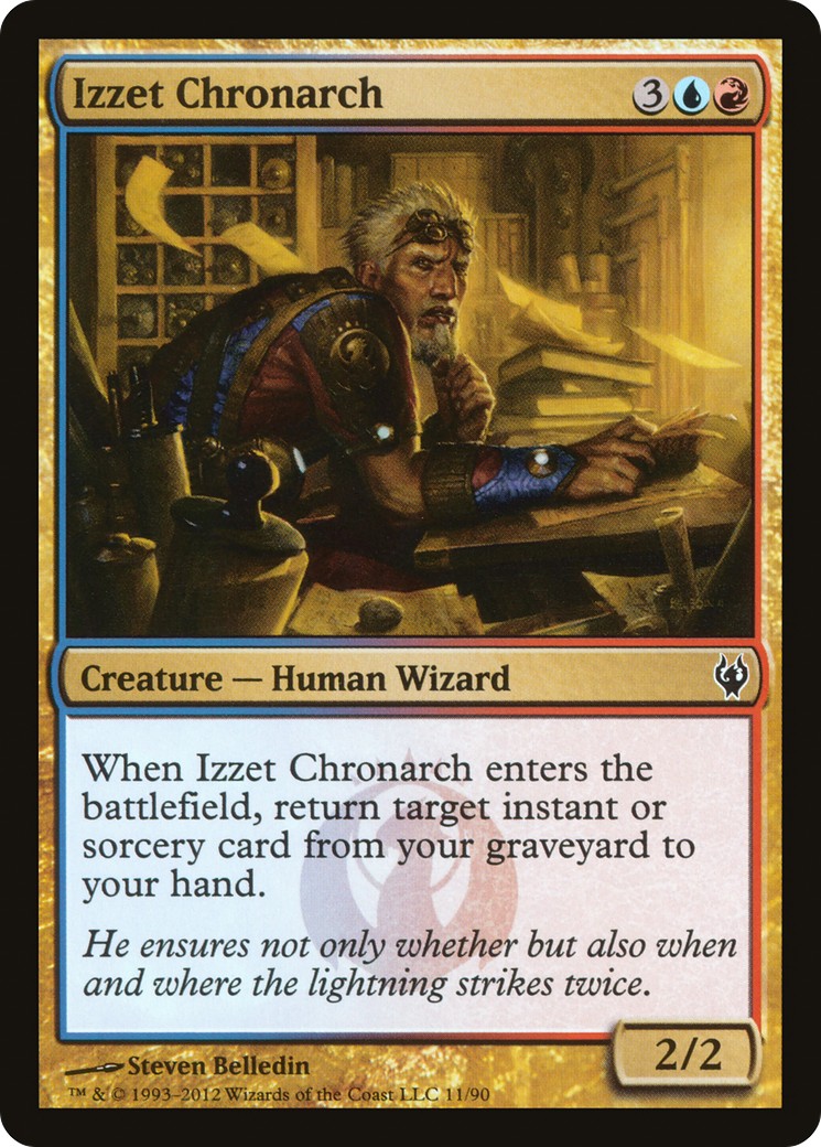 2012 Magic: The Gathering Duel Decks: Izzet vs. Golgari Izzet Chronarch #11 trading card