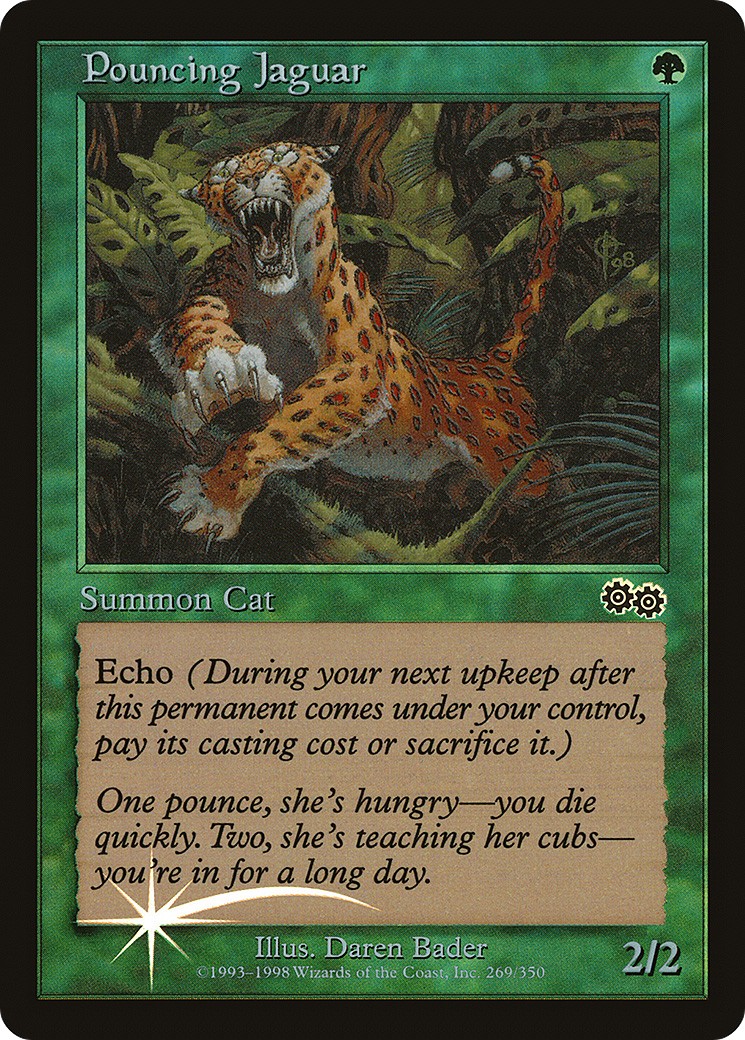 1999 Magic: The Gathering Arena League Pouncing Jaguar #2 trading card