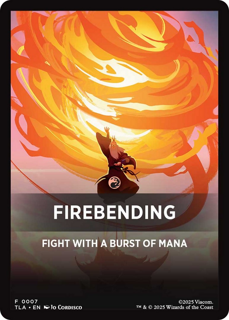 2025 Magic: The Gathering Avatar: The Last Airbender Beginner Box Front Cards Firebending #7 trading card