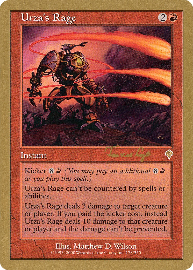 2001 Magic: The Gathering World Championship Decks 2001 Magic: The Gathering World Championship Decks #tvdl178 trading card