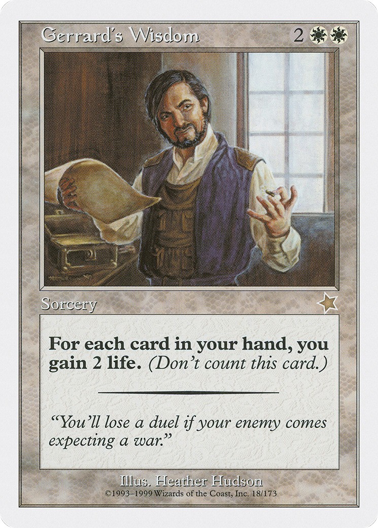 1999 Magic: The Gathering Starter 1999 Magic: The Gathering Starter #18 trading card