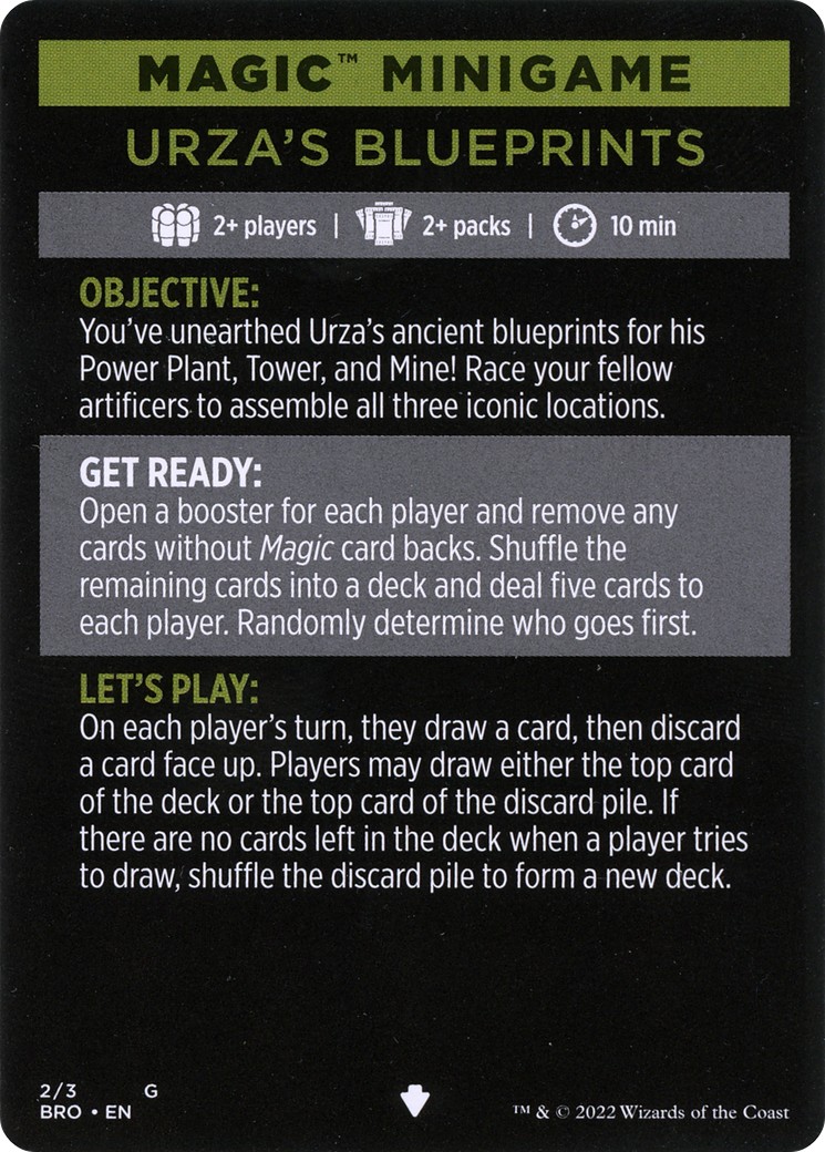 Urza's Blueprints (minigame) // Urza's Blueprints (cont'd) - Image 1