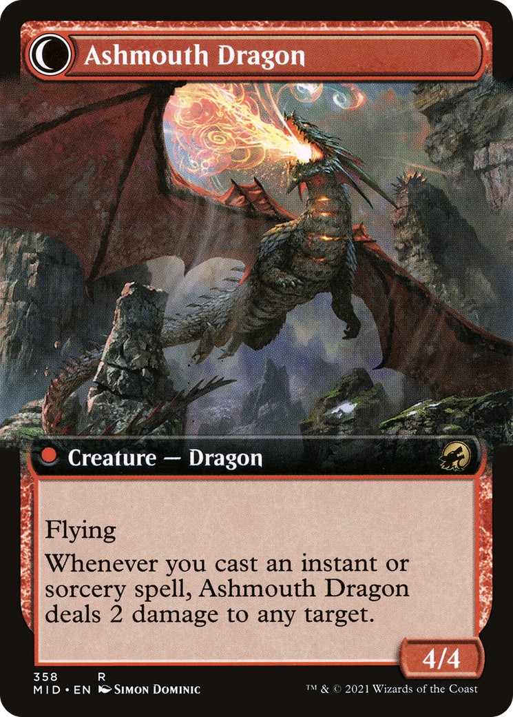 Smoldering Egg // Ashmouth Dragon thumbnail 2