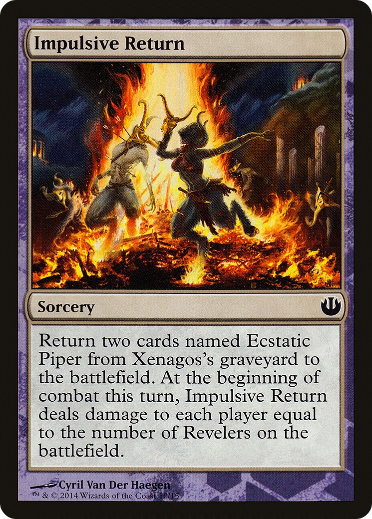 2014 Magic: The Gathering Defeat a God Impulsive Return #10 trading card