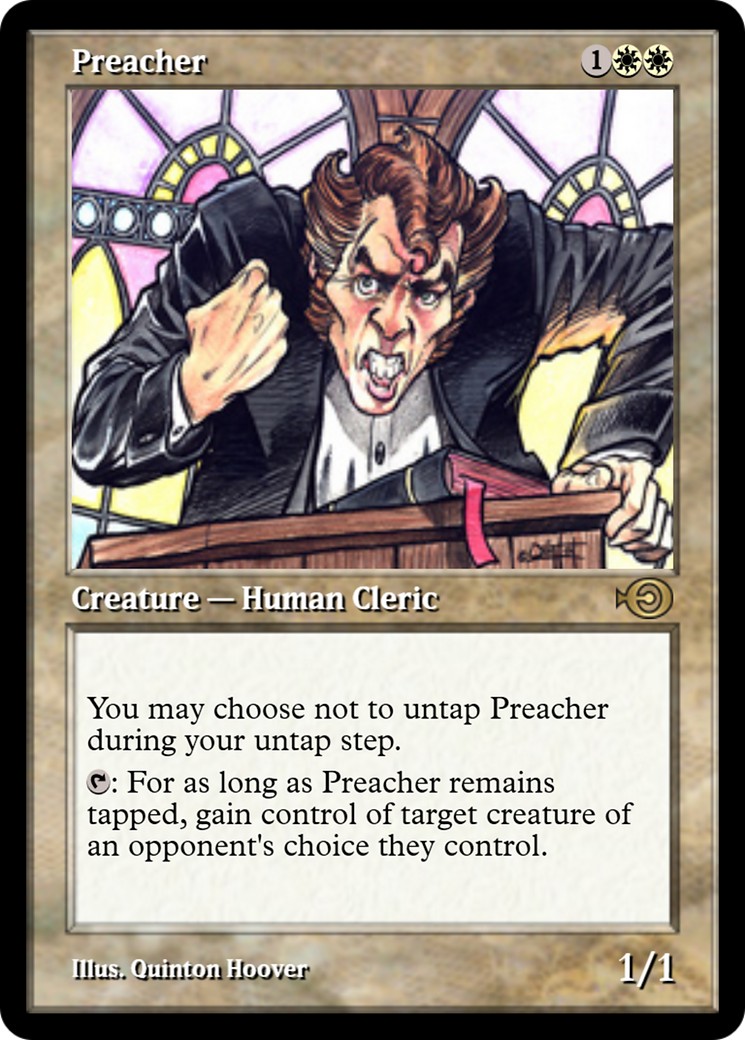 2014 Magic: The Gathering Magic Online Promos Preacher #23950 trading card