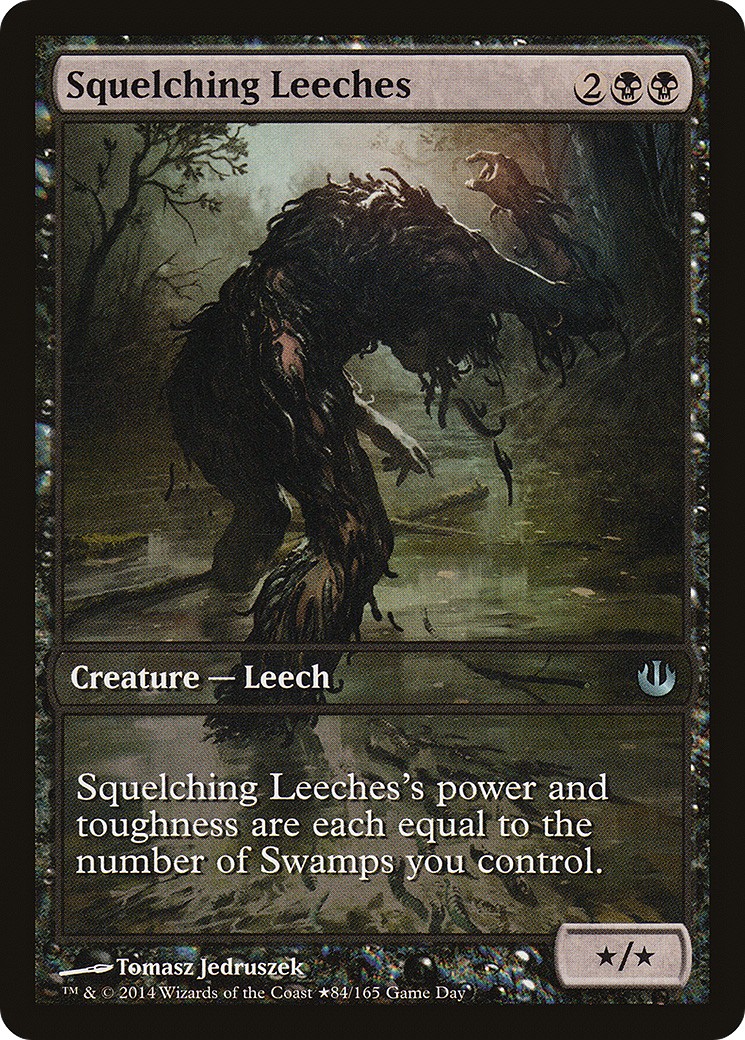 2014 Magic: The Gathering Journey into Nyx Promos Squelching Leeches #84 trading card