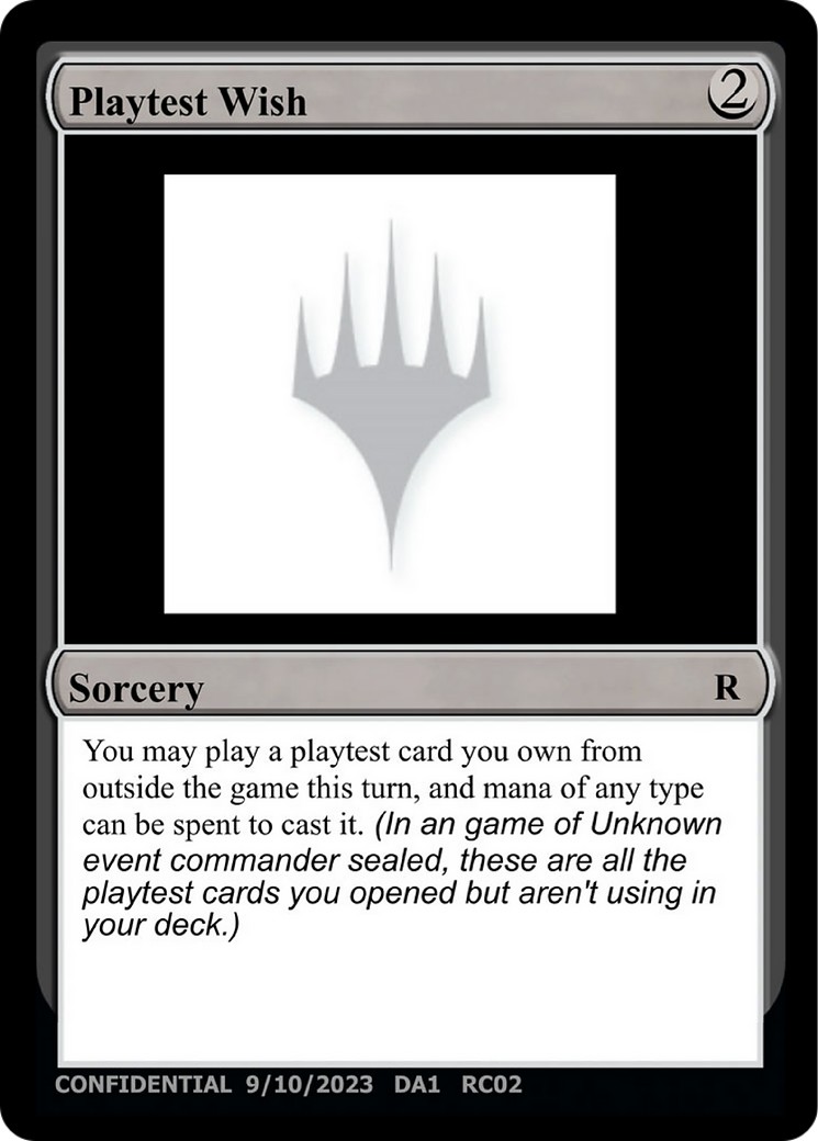 Playtest Wish - Image 1