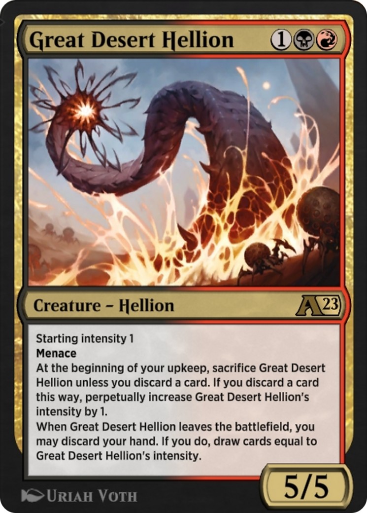 2022 Magic: The Gathering Alchemy: The Brothers' War Great Desert Hellion #19 trading card