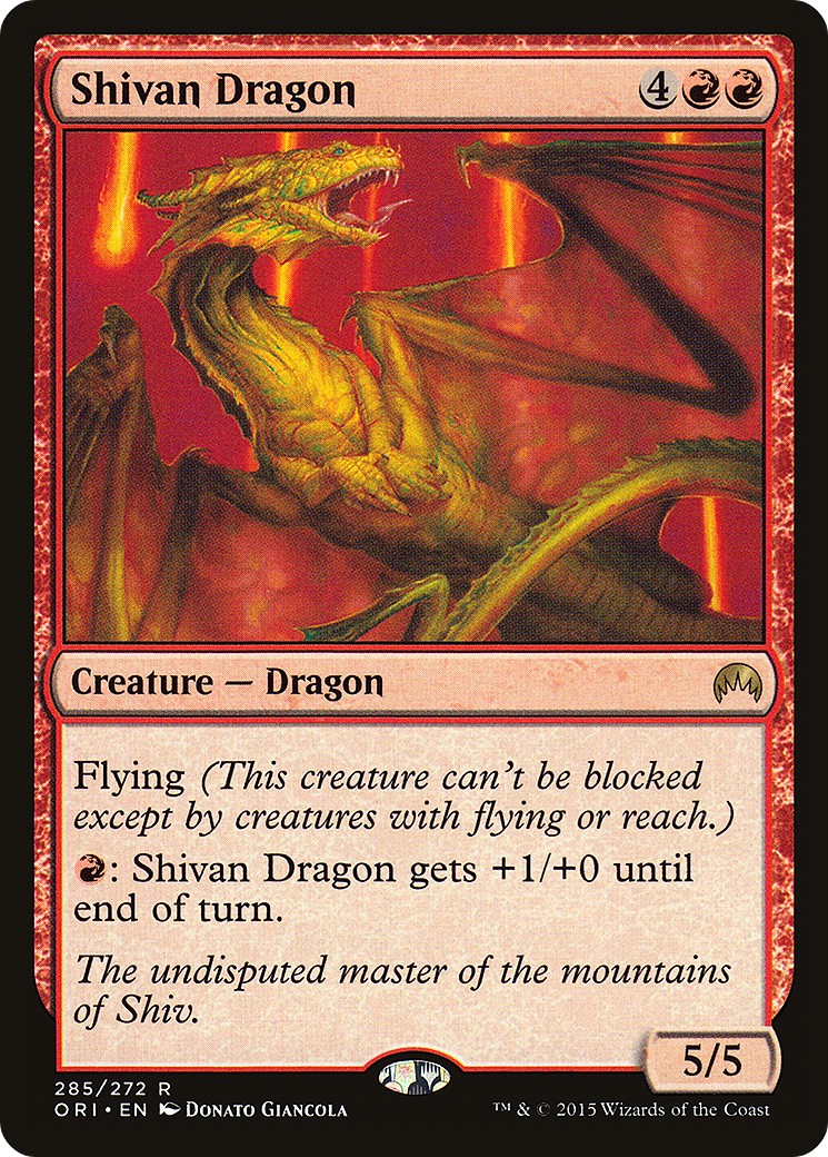 Shivan Dragon (Rare · Normal) · 2015 · Magic Origins