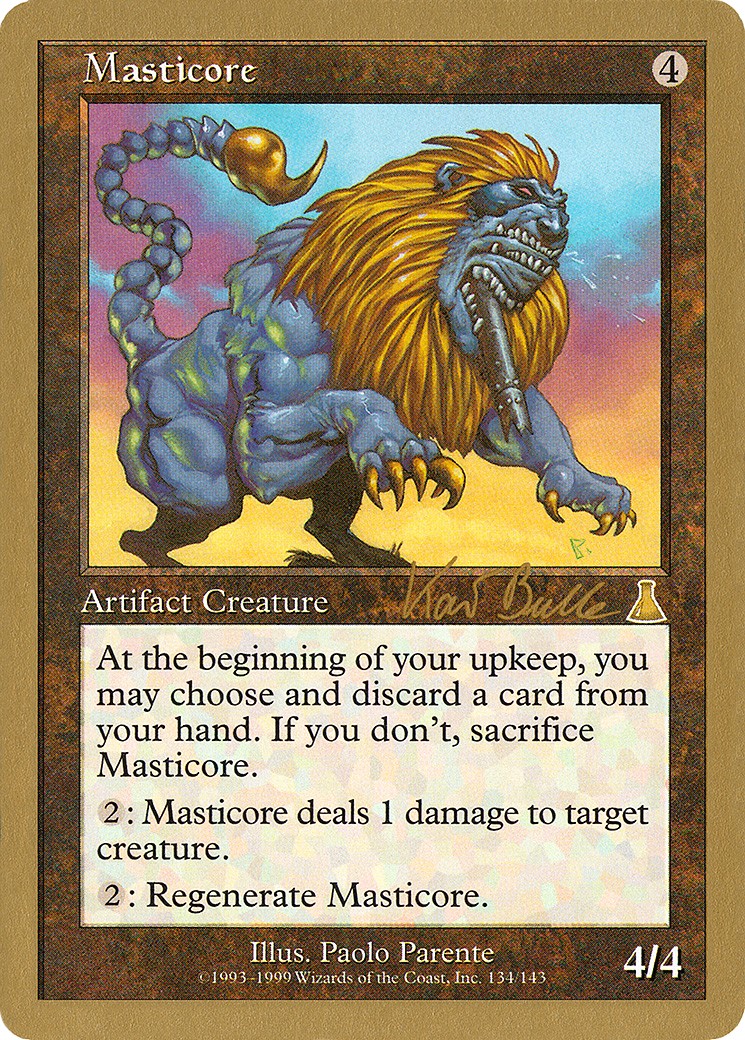 1999 Magic: The Gathering World Championship Decks 1999 Magic: The Gathering World Championship Decks #kb143b trading card