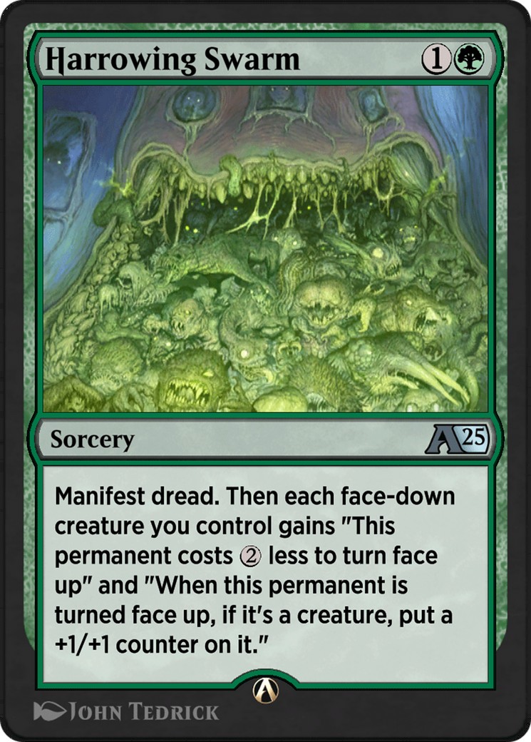2024 Magic: The Gathering Alchemy: Duskmourn Harrowing Swarm #16 trading card