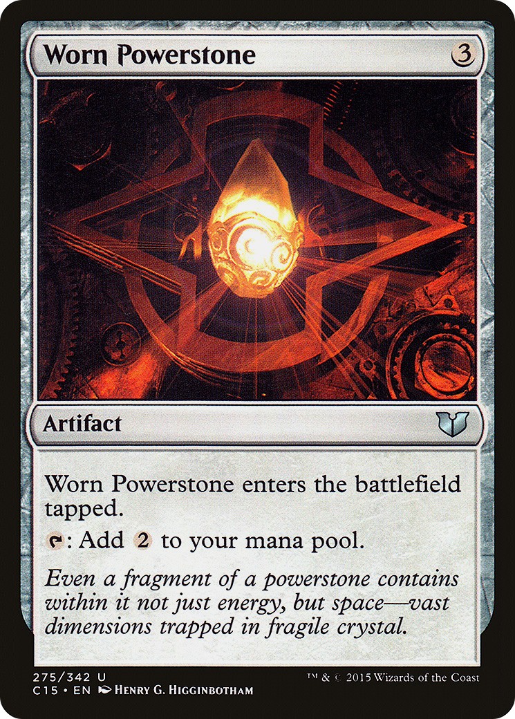 Worn Powerstone (Uncommon · Normal) · 2015 · Commander 2015