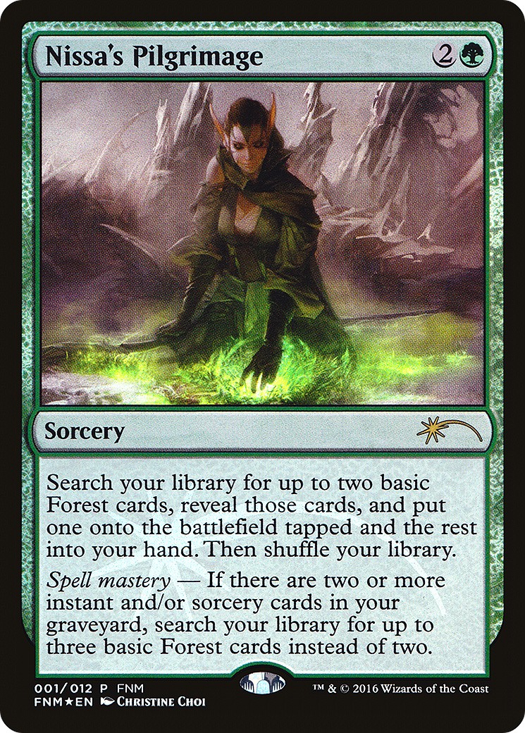 2016 Magic: The Gathering Friday Night Magic Nissa's Pilgrimage #1 trading card
