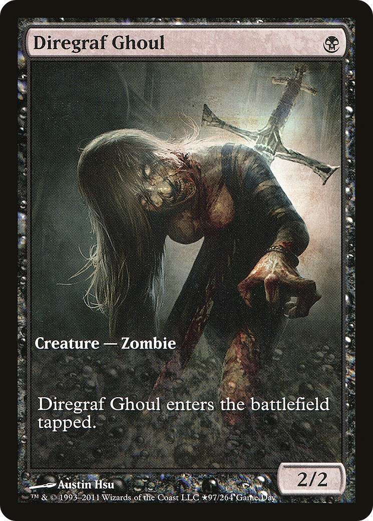 2011 Magic: The Gathering Innistrad Promos Diregraf Ghoul #97 trading card