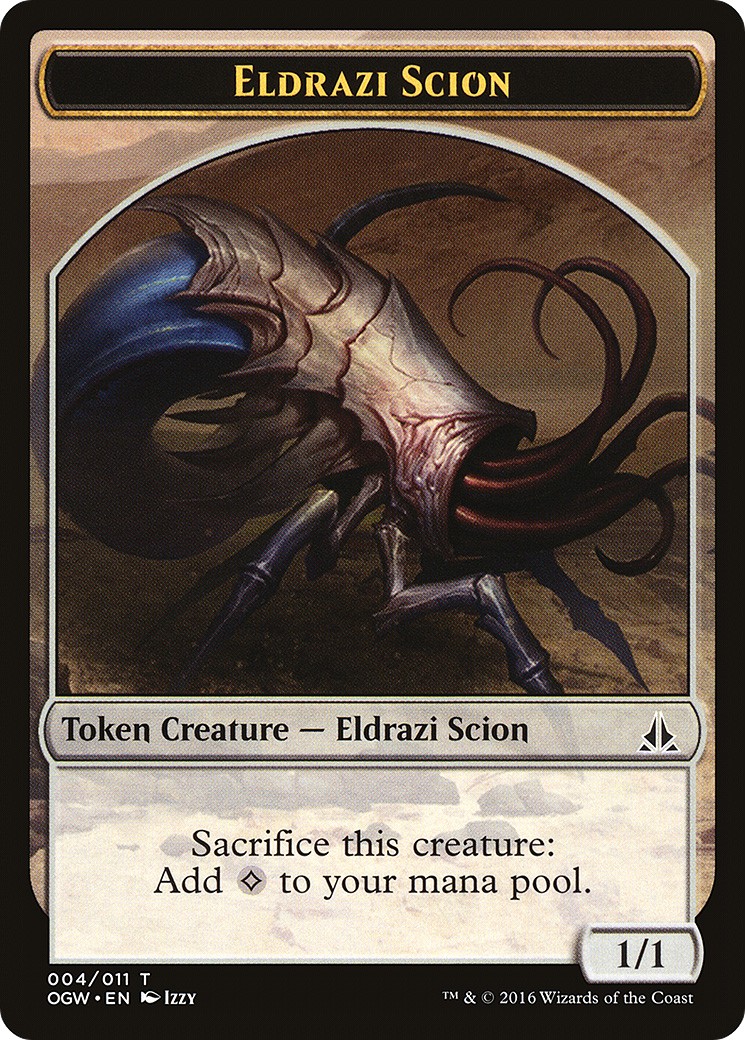 2016 Magic: The Gathering Oath of the Gatewatch Tokens Eldrazi Scion #4 trading card