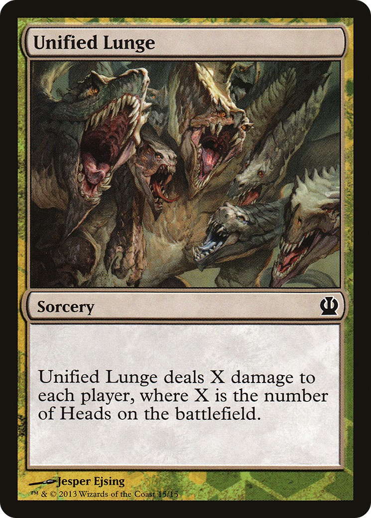 2013 Magic: The Gathering Face the Hydra Unified Lunge #15 trading card