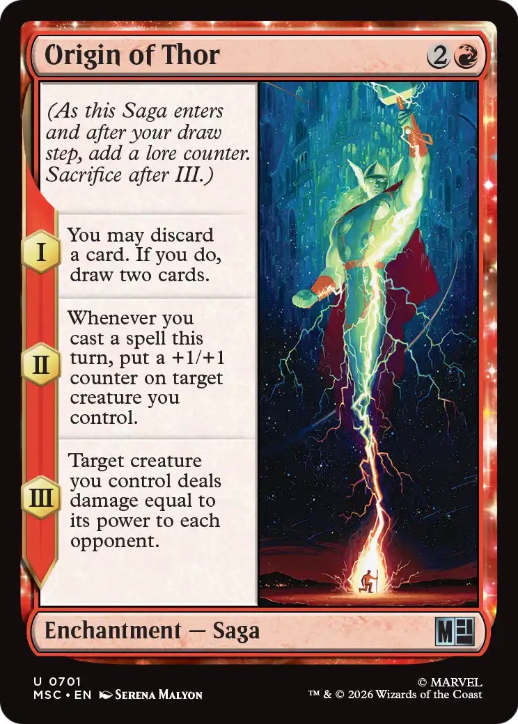 2026 Magic: The Gathering Marvel Super Heroes 2026 Magic: The Gathering Marvel Super Heroes #701 trading card