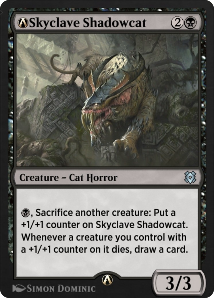 2022 Magic: The Gathering Zendikar Rising A-Skyclave Shadowcat #A-126 trading card