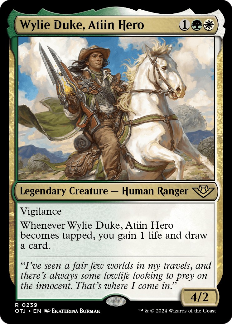 Wylie Duke, Atiin Hero - Image 1