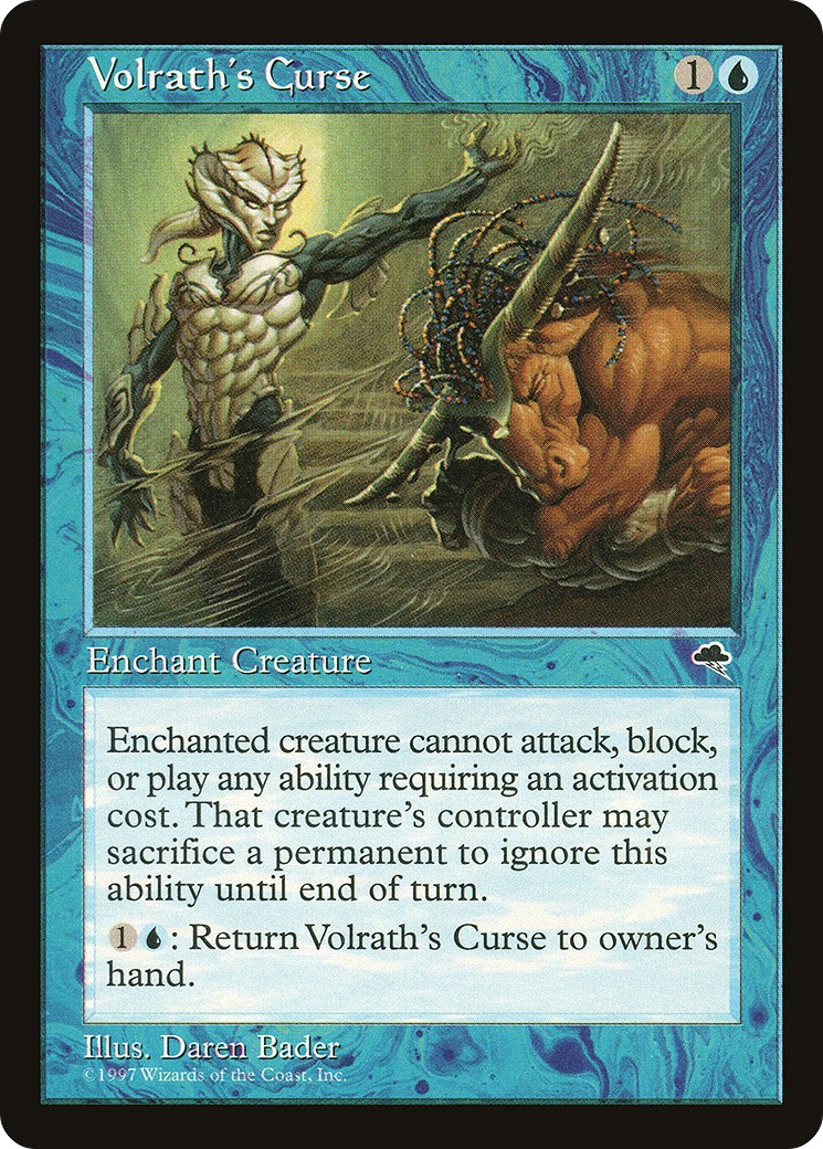 1997 Magic: The Gathering Tempest Volrath's Curse #101 trading card