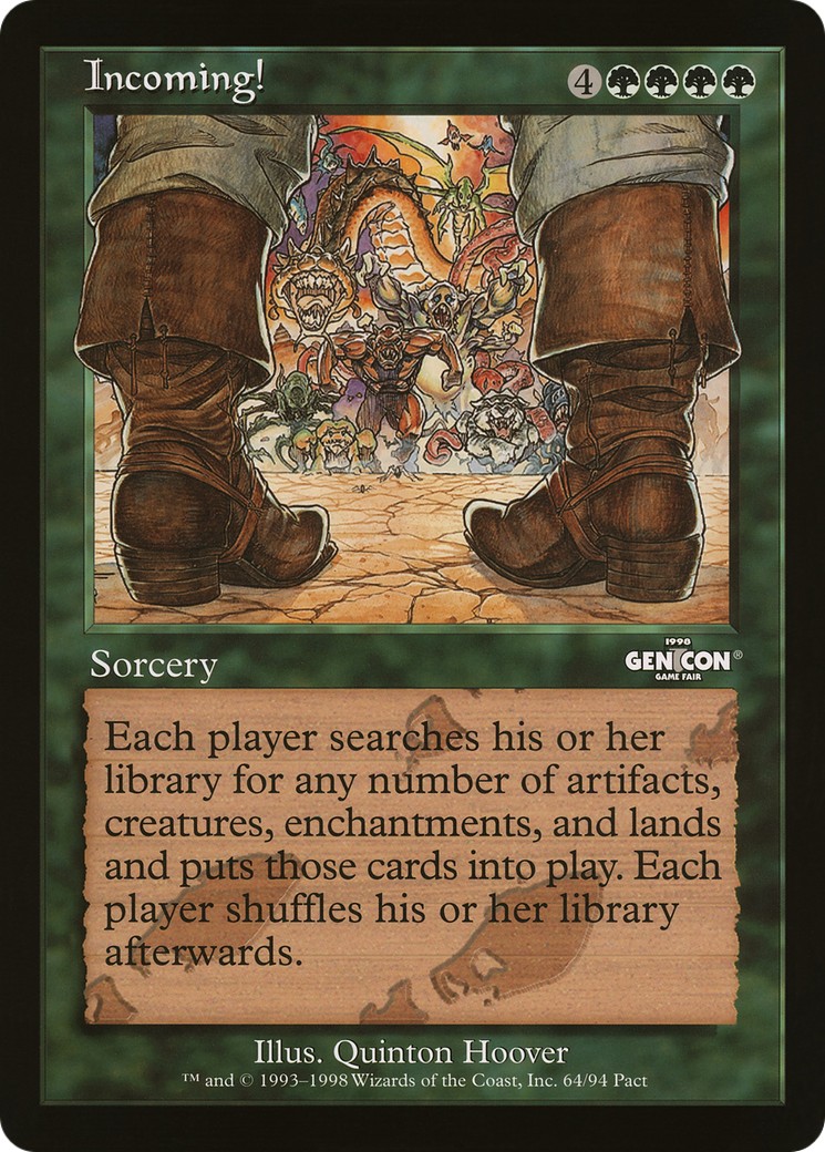 1998 Magic: The Gathering Oversized 90's Promos Incoming! #10 trading card