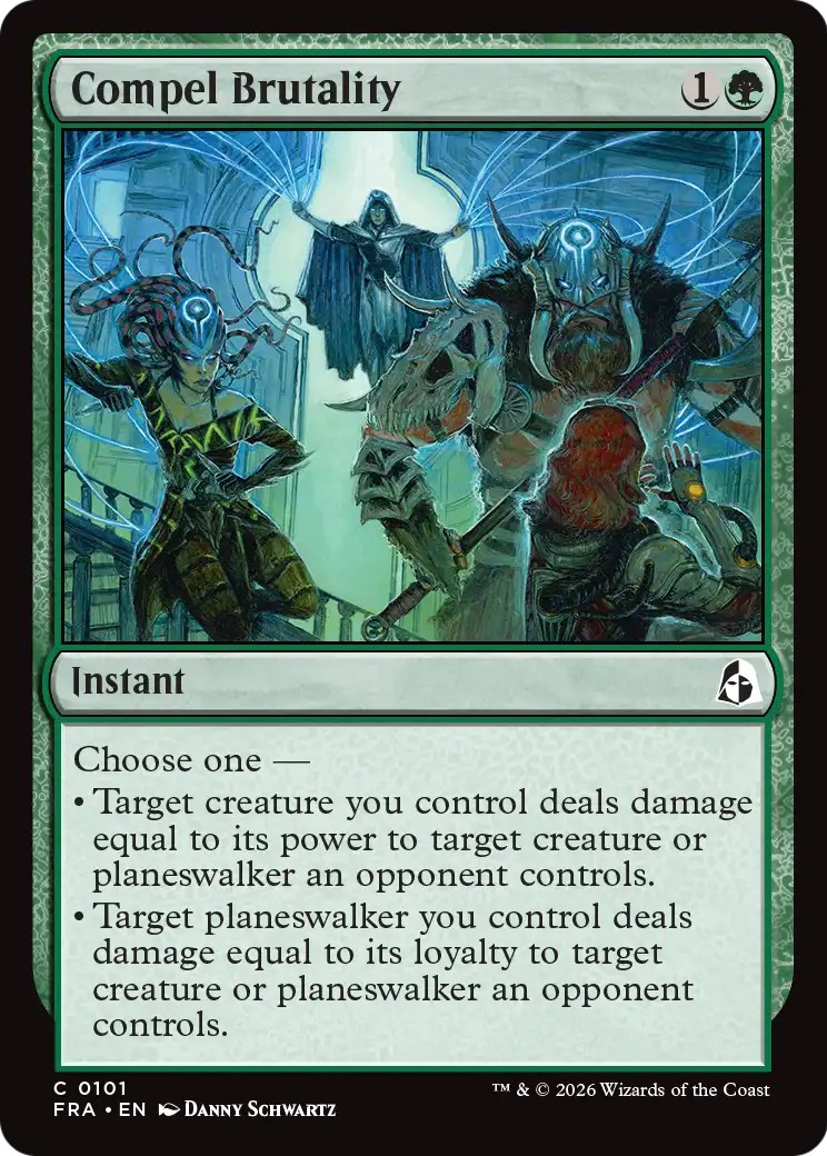 2026 Magic: The Gathering Reality Fracture Compel Brutality #101 trading card