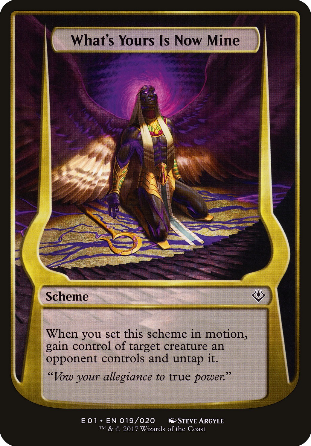 2017 Magic: The Gathering Archenemy: Nicol Bolas Schemes What's Yours Is Now Mine #19★ trading card