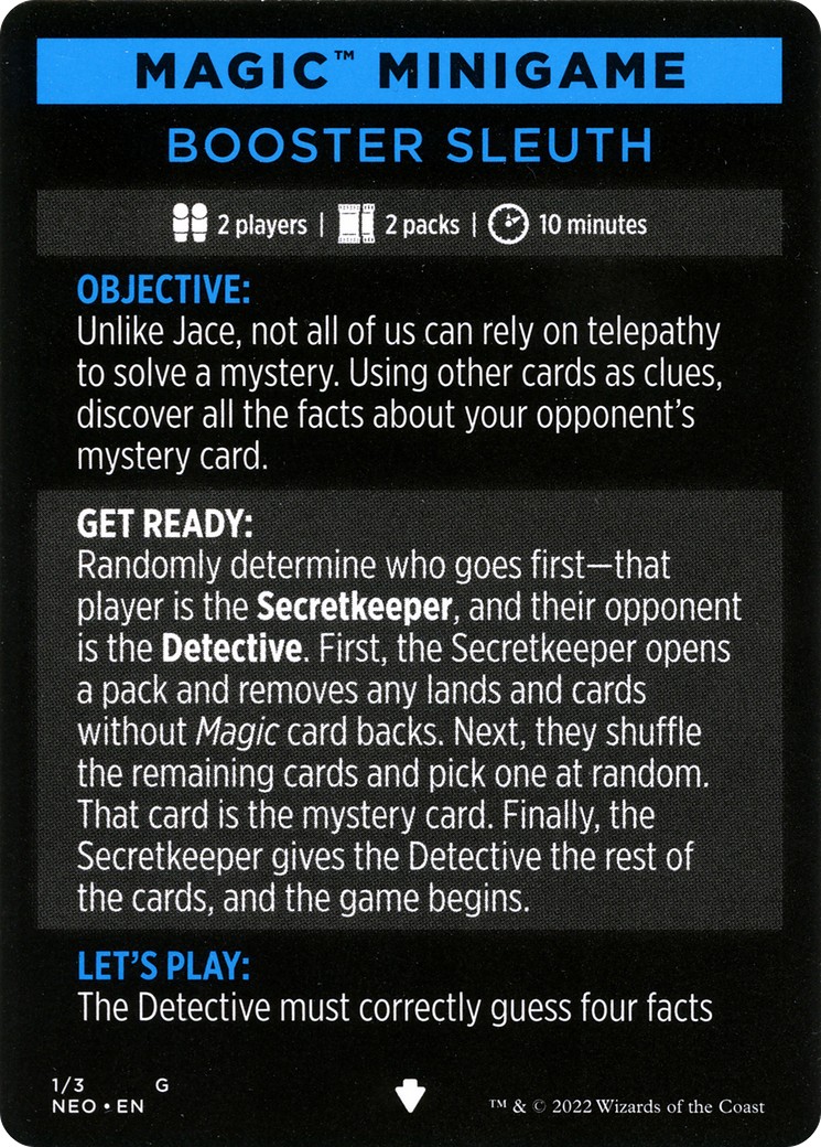 Booster Sleuth // Booster Sleuth (cont'd) - Image 1
