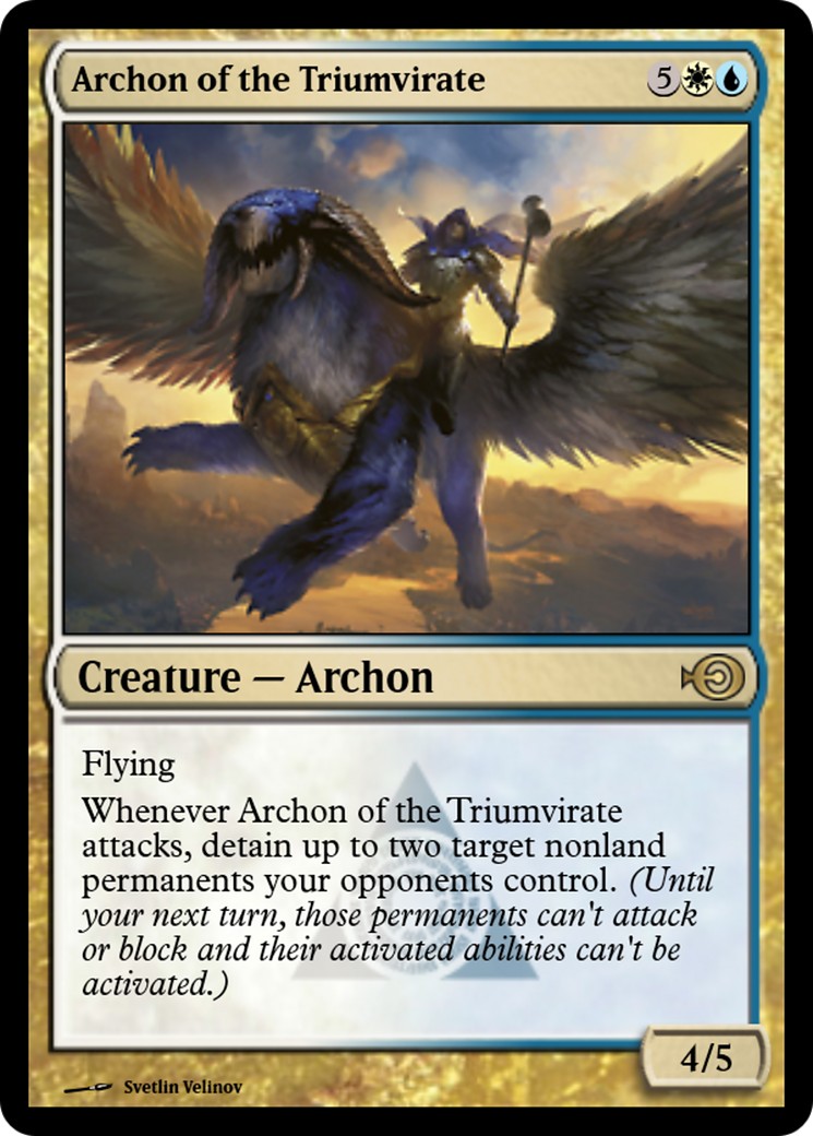 2015 Magic: The Gathering Magic Online Promos Archon of the Triumvirate #46877 trading card