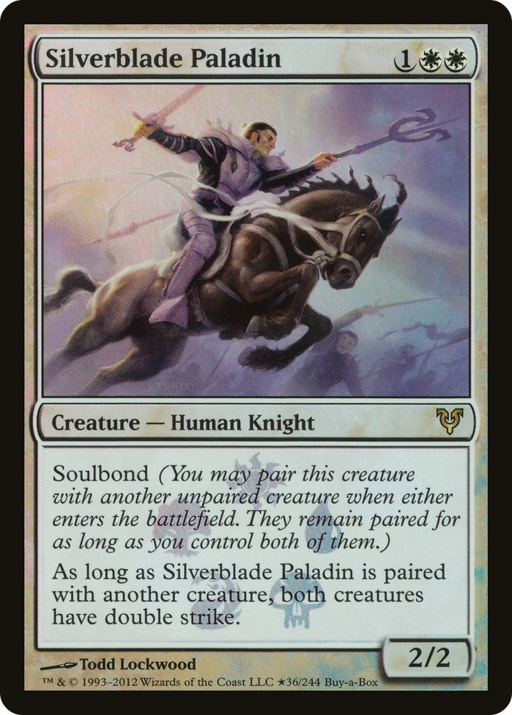 2012 Magic: The Gathering Avacyn Restored Promos Silverblade Paladin #36★ trading card