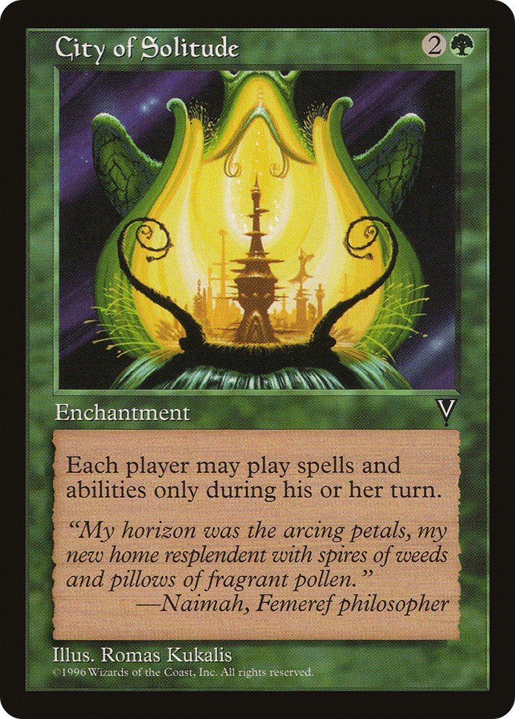 1997 Magic: The Gathering Visions City of Solitude #102 trading card