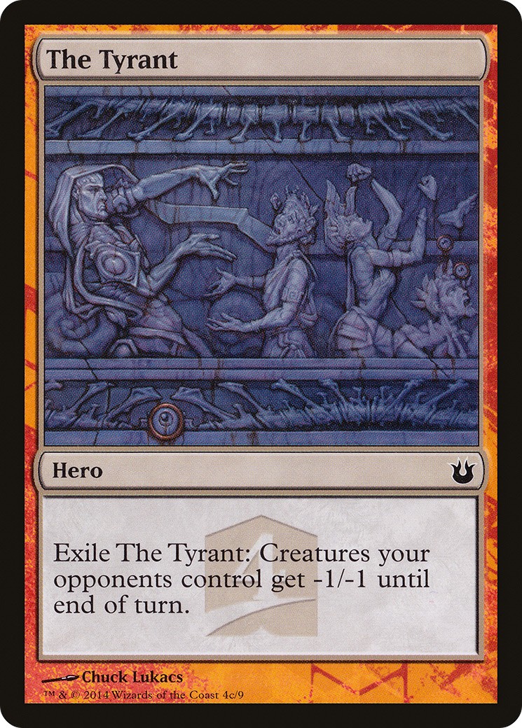 2014 Magic: The Gathering Born of the Gods Hero's Path The Tyrant #4c trading card