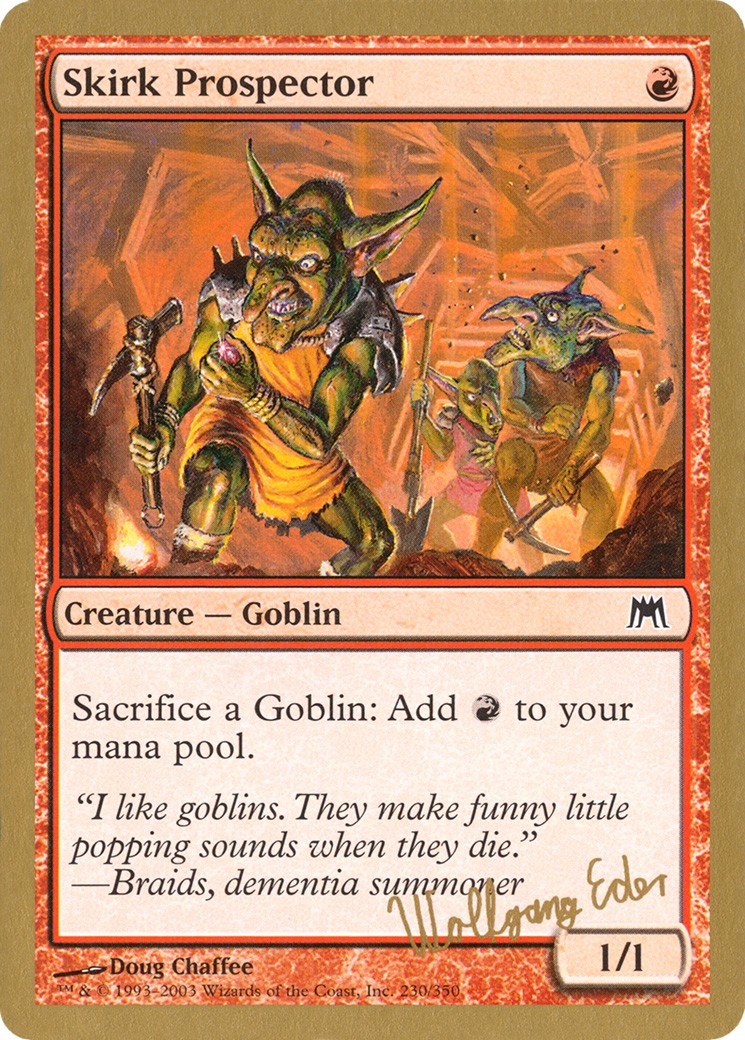 2003 Magic: The Gathering World Championship Decks 2003 Magic: The Gathering World Championship Decks #we230 trading card