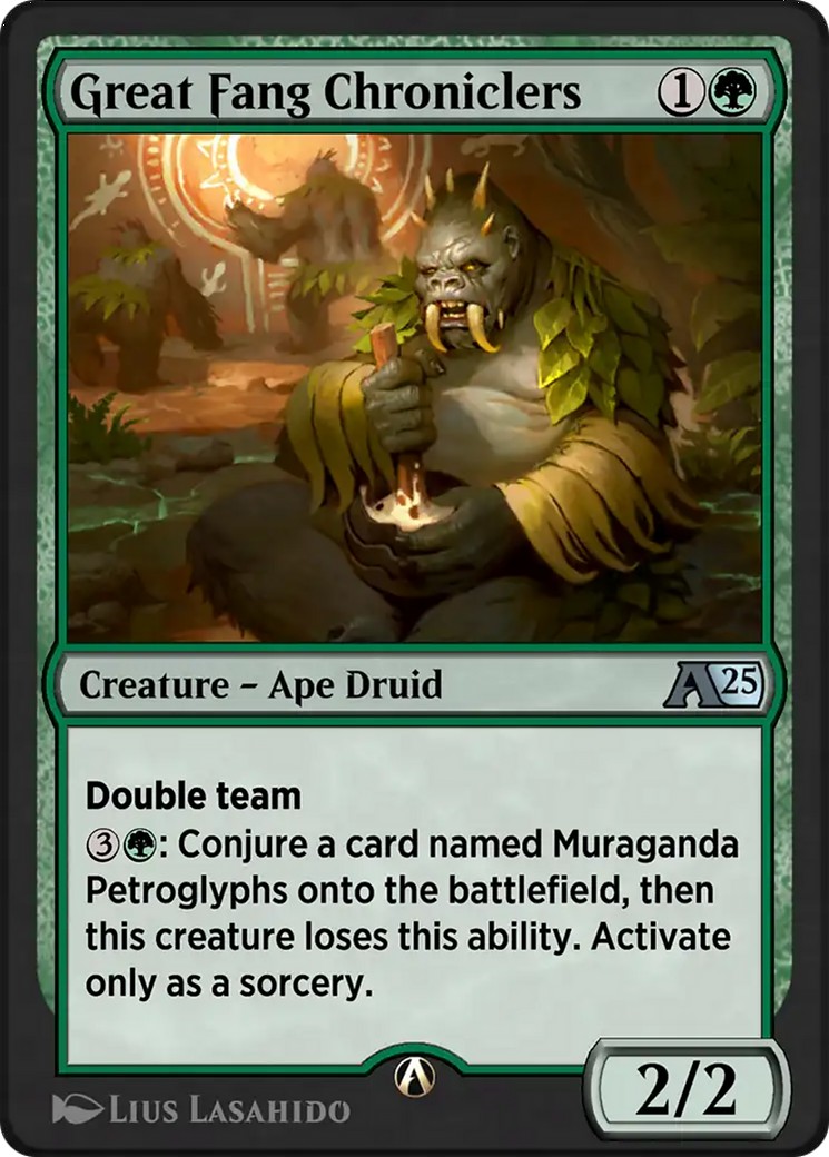 2025 Magic: The Gathering Alchemy: Aetherdrift Great Fang Chroniclers #18 trading card