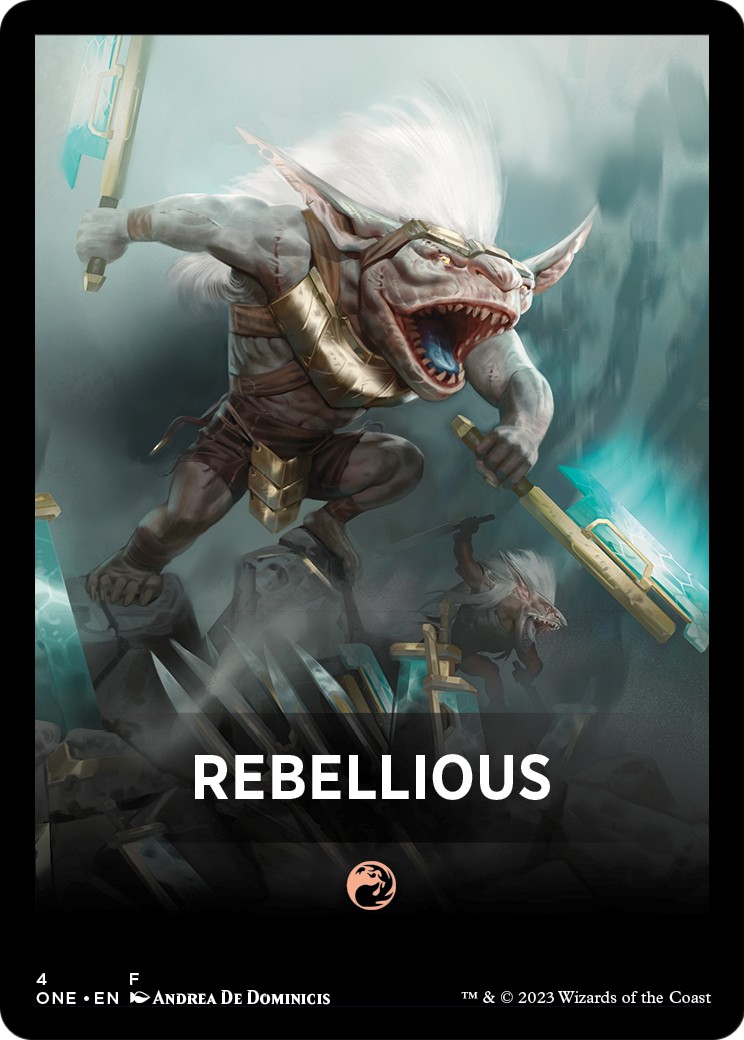 2023 Magic: The Gathering Phyrexia: All Will Be One Jumpstart Front Cards Rebellious #4 trading card