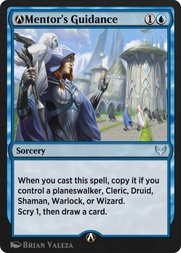 2022 Magic: The Gathering Strixhaven: School of Mages A-Mentor's Guidance #A-46 trading card
