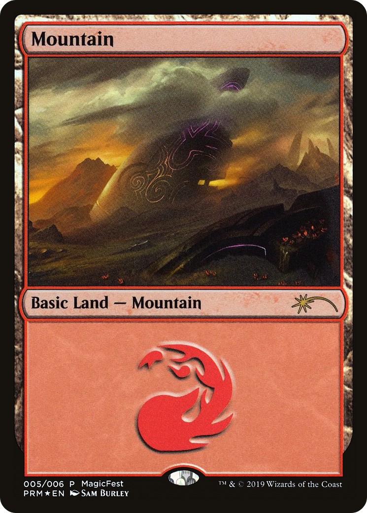 2019 Magic: The Gathering MagicFest 2019 Mountain #5 trading card