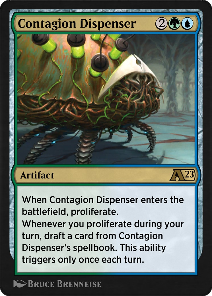 2023 Magic: The Gathering Alchemy: Phyrexia Contagion Dispenser #19 trading card