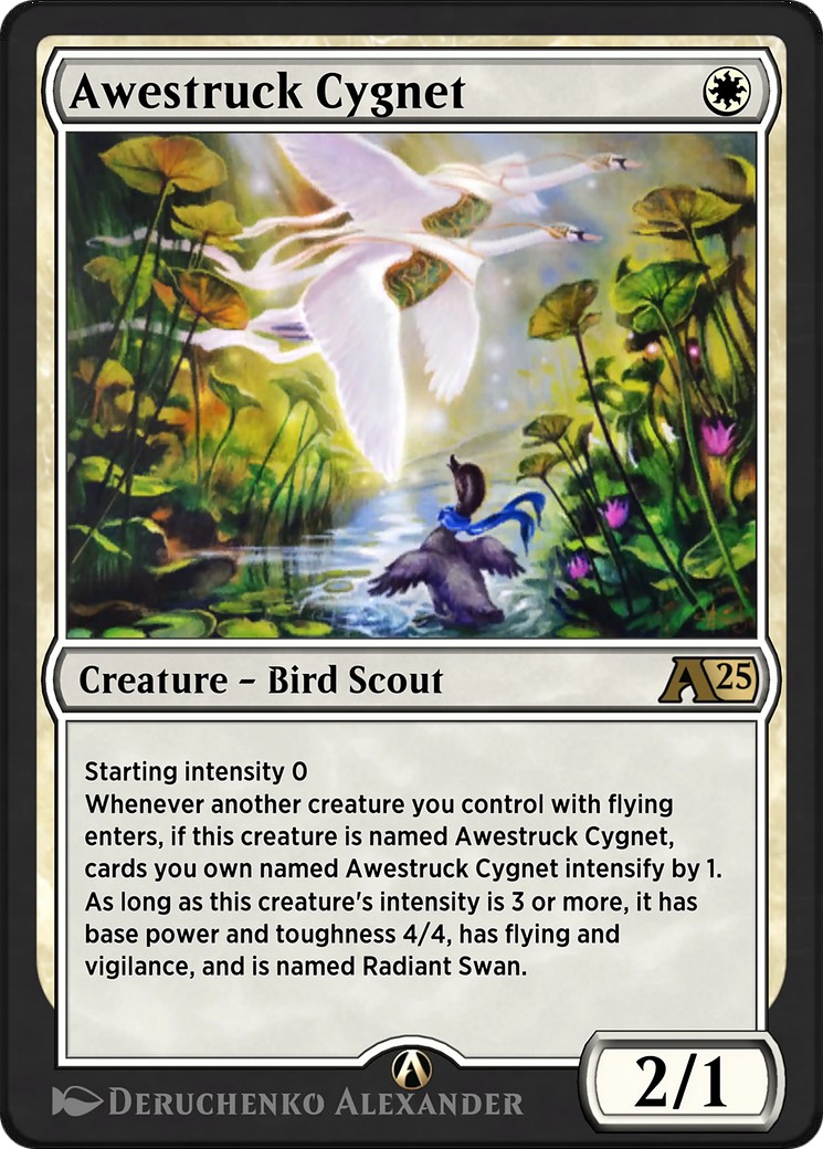 2024 Magic: The Gathering Alchemy: Bloomburrow Awestruck Cygnet #1 trading card