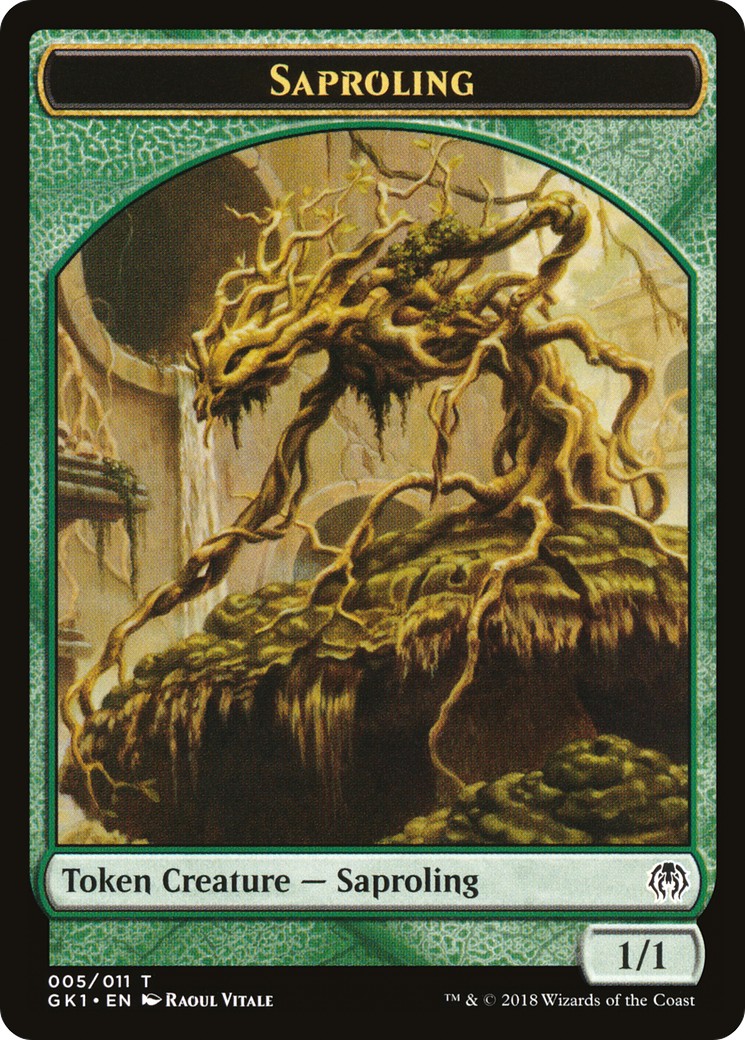 2018 Magic: The Gathering GRN Guild Kit Tokens Saproling // Insect #5 trading card