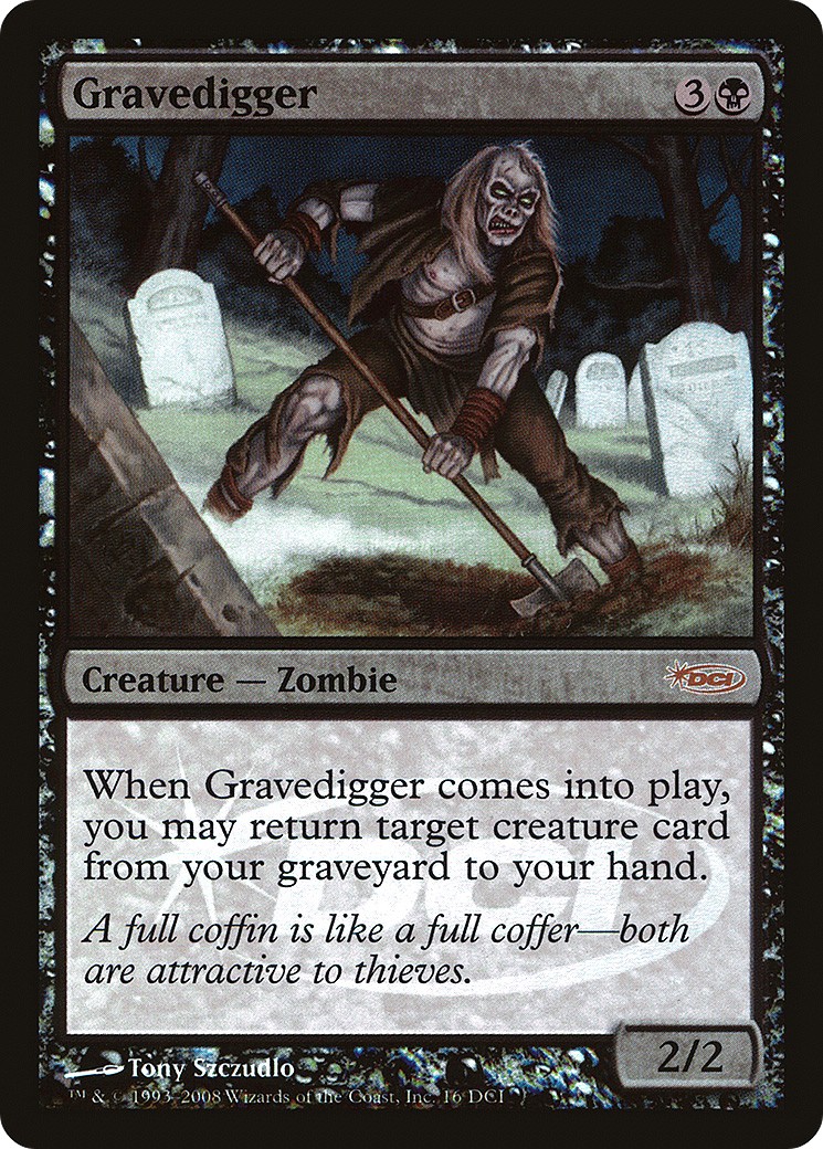 2008 Magic: The Gathering DCI Promos Gravedigger #16 trading card