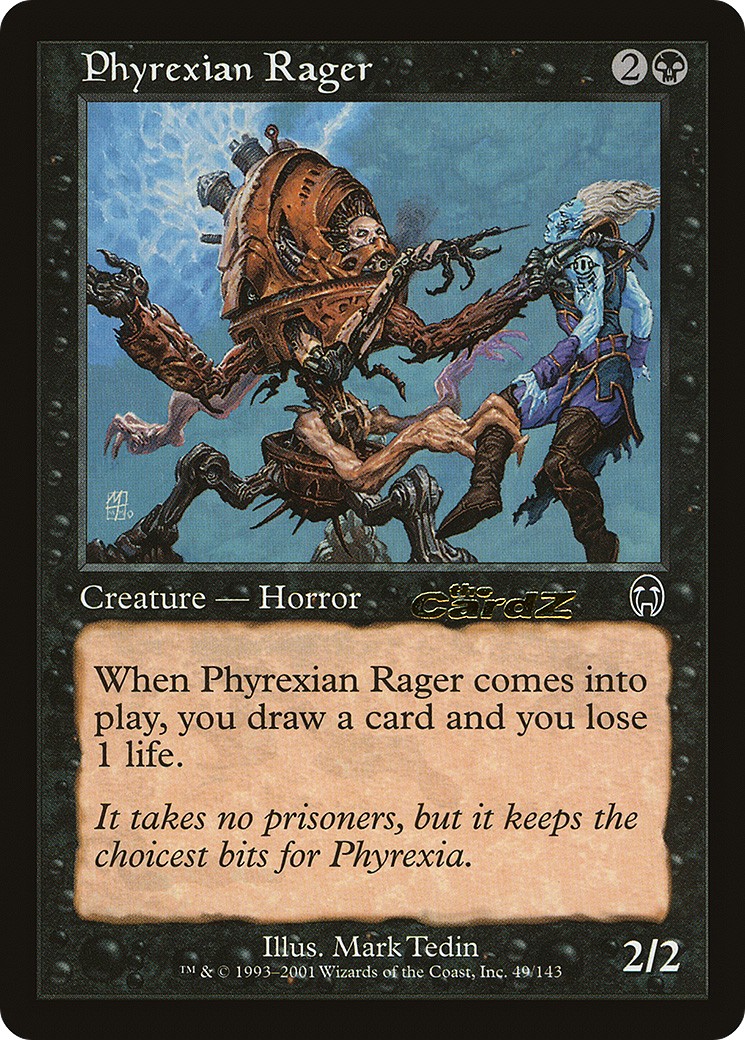 2000 Magic: The Gathering Media and Collaboration Promos Phyrexian Rager #2000-5 trading card