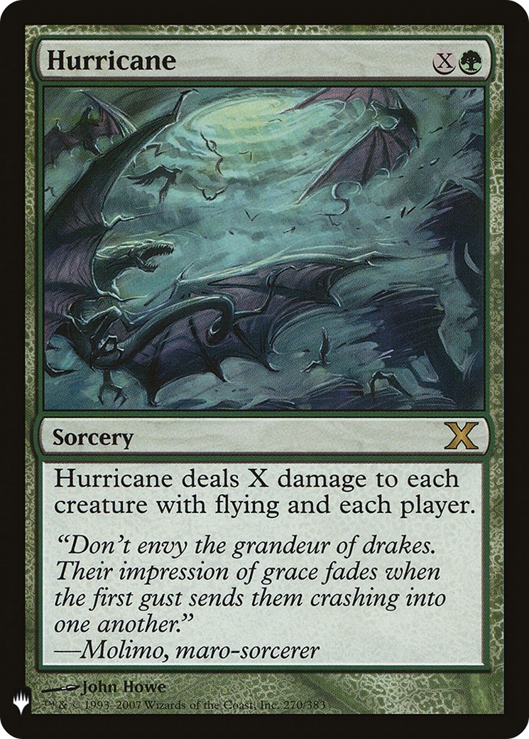 2019 Magic: The Gathering The List Hurricane #10E-270 trading card