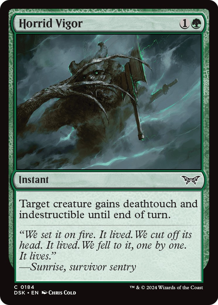 2024 Magic: The Gathering Duskmourn: House of Horror 2024 Magic: The Gathering Duskmourn: House of Horror #184 trading card