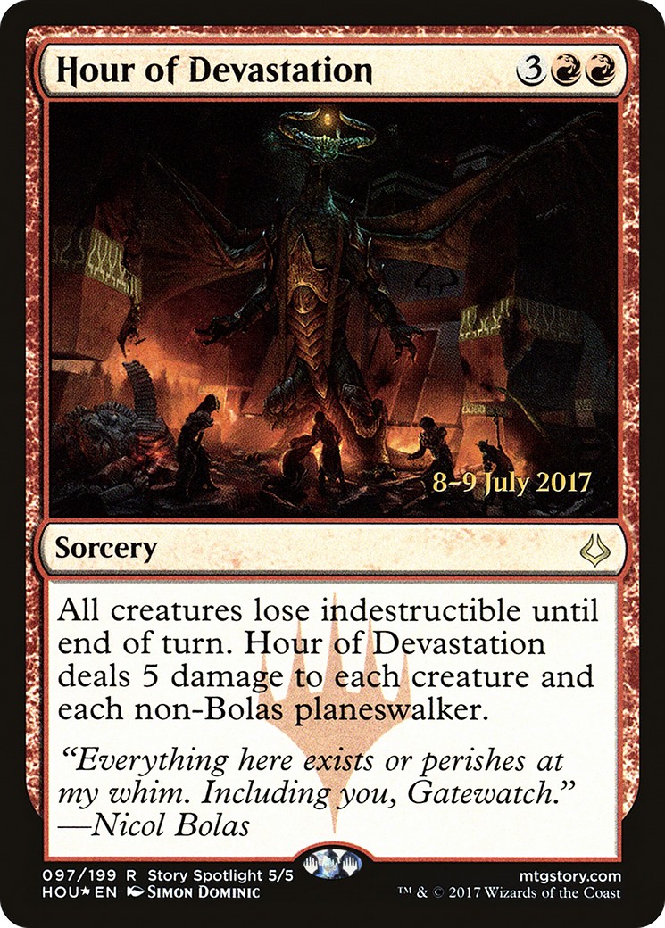 2017 Magic: The Gathering Hour of Devastation Promos 2017 Magic: The Gathering Hour of Devastation Promos #97s trading card