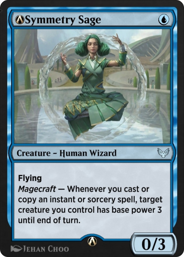 2022 Magic: The Gathering Strixhaven: School of Mages A-Symmetry Sage #A-56 trading card