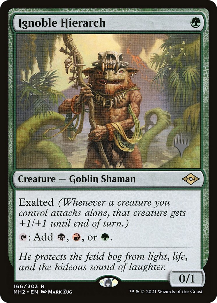 2024 Magic: The Gathering Modern Horizons 2 Promos Ignoble Hierarch #166p trading card